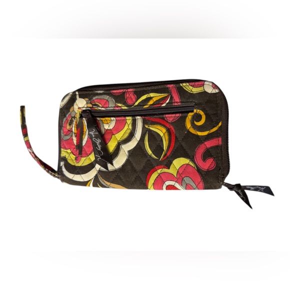 EUC Vera Bradley tic tac toggle tote in Puccini pattern w/ matching wristlet - Picture 4 of 8